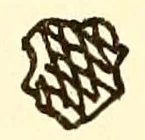 Unter Auliczek kam nach Hofmann 1908 ein neuer Stempel in Gebrauch: ein ohne Farbe eingedrückter Rautenschild mit denselben Umrissen wie der Schild von 1756–1765, nur etwas kleiner. Auch die Abbildung bei Graesse 1910 (Nr. 7) zeigt diesen geschweiften, oben und seitlich eingekerbten Umriss mit dichten, schmalen Rauten. Von der Vorgängerform unterscheidet ihn also die Größe, nicht die Form.